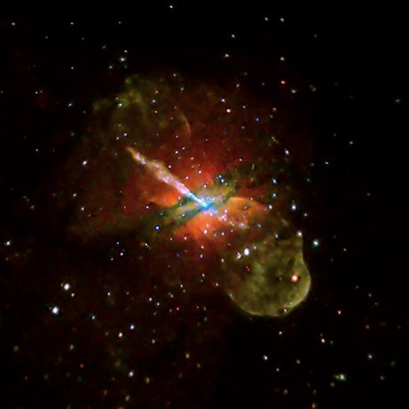 black hole with jets