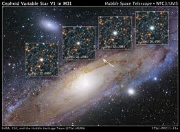 Cepheid Variable Stars in Andromeda (Click for a larger image)