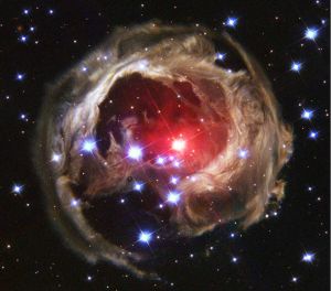 Monocerotis Light Echo V838, 2004. Image Credit: Hubble Site