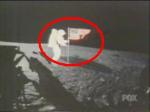 Flag waving on moon NASA Flag Waving