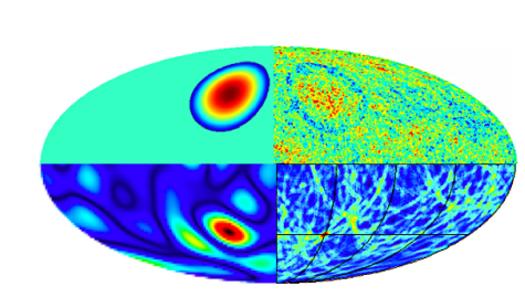 These circles could represent bruises leftover when our universe collided with another in the distant past (Credit: Stephen Feeney/UCL)