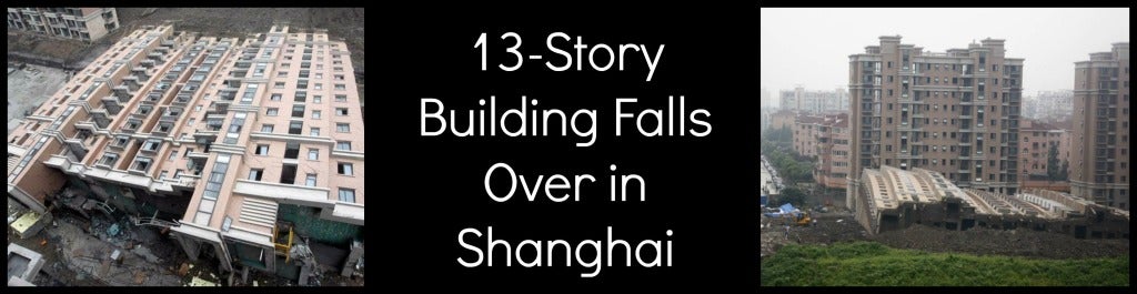 building falls over perfect shape