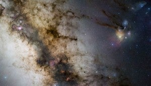 A look at the region in wide-field view (Credit: Stéphane Guisard/ESO)