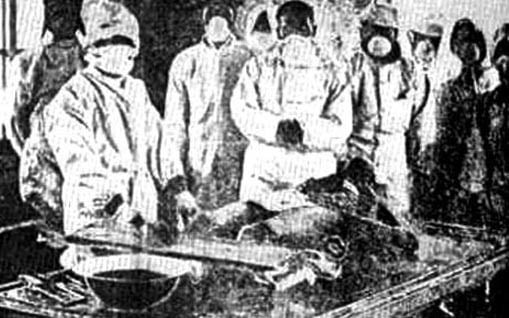 A rare image inside Unit 731 (Author unknown)