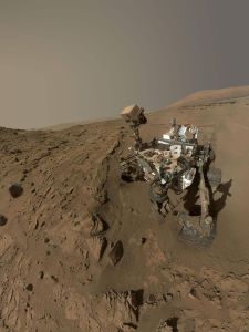 Curiosity has spent the last year exploring Mars and performing various science tasks on her way to Mount Sharpe. Image Credit: NASA/JPL