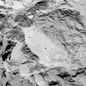View of landing site A, as seen by Rosetta's OSIRIS camera. Image Credit: ESA