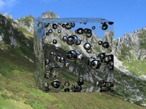 After multi-bubble nucleation, Ostwald ripening occurs because of the 'coarsening' interaction between bubbles until only a single bubble remains. (Credit: H.Inaoka/RIKEN)