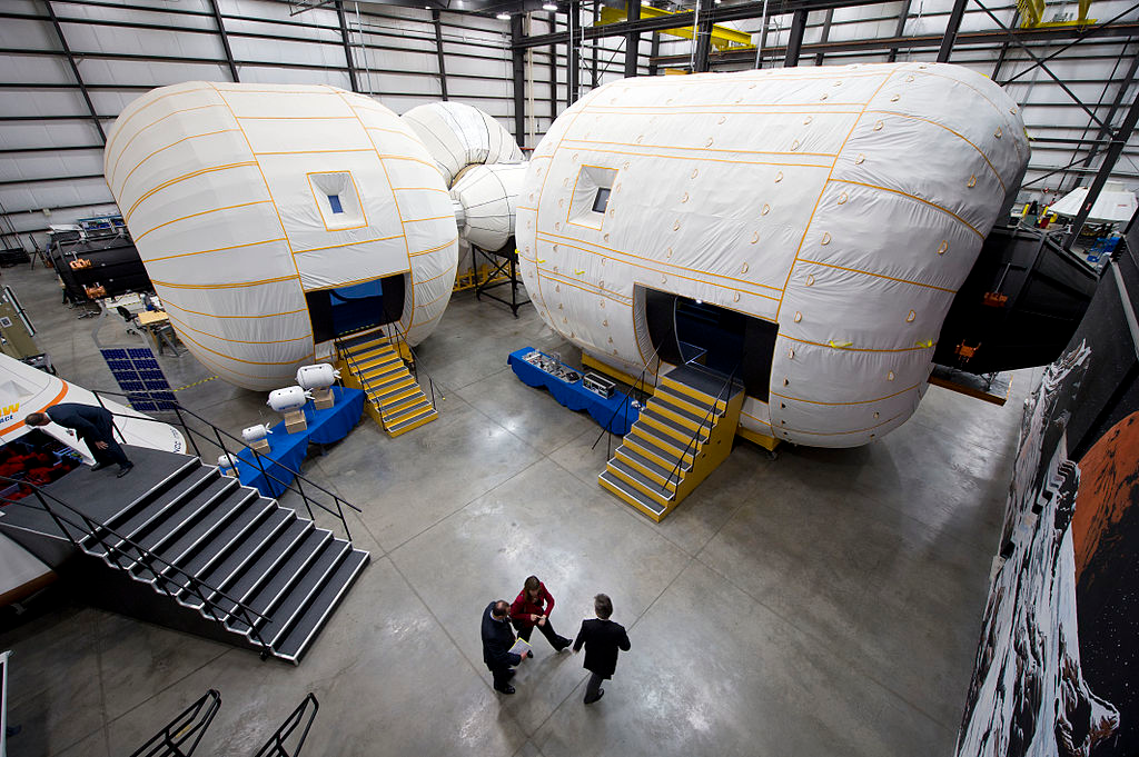 BEAM's big brother on display at the Bigelow Aerospace facilities - (Photo by Bill Ingalls/NASA)