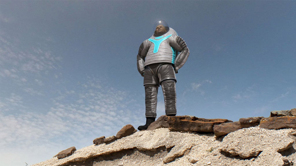 the Z-2 prototype suit, the next step in NASA's advanced suit development program. Image credit: NASA
