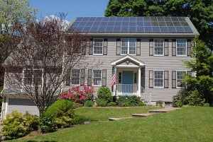 Unlike current models, sun tracking solar panels inspired by kimigami could be installed on a typical roof. Image credit: Gray Watson