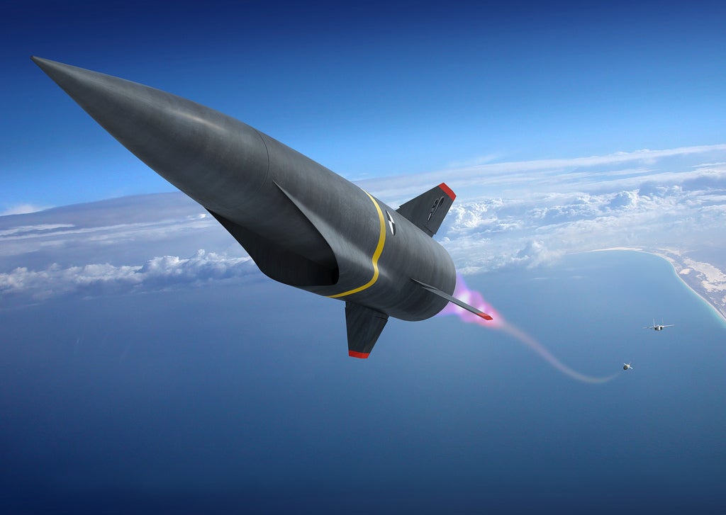 Rendering of a hypersonic missile. Credit: Lockheed Martin