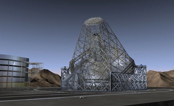 The projected OWL (Overwhelmingly Large) 100-meter telescope. Credit: eso.org.