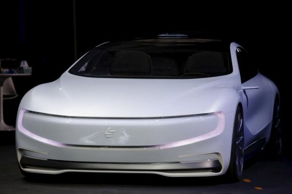 The all-electric concept car LeSEE, unveiled April 20 in Beijing, China. Credit: REUTERS/Damir Sagolj