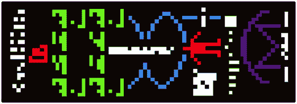 The 1974 Arecibo message, which was transmitted in the direction of the M13 globular cluster. Credit: Frank Drake (UCSC) et al., Arecibo Observatory (Cornell, NAIC)