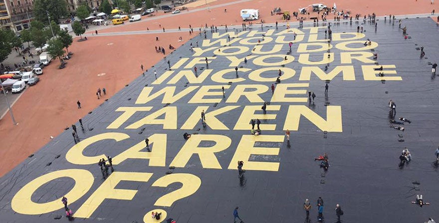 Basic Income sets world record for the world’s largest poster. BIEN.