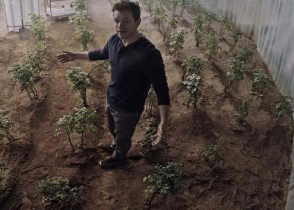 Definitely not far out. Matt Damon farms his crops in “The Martian,” 2015.