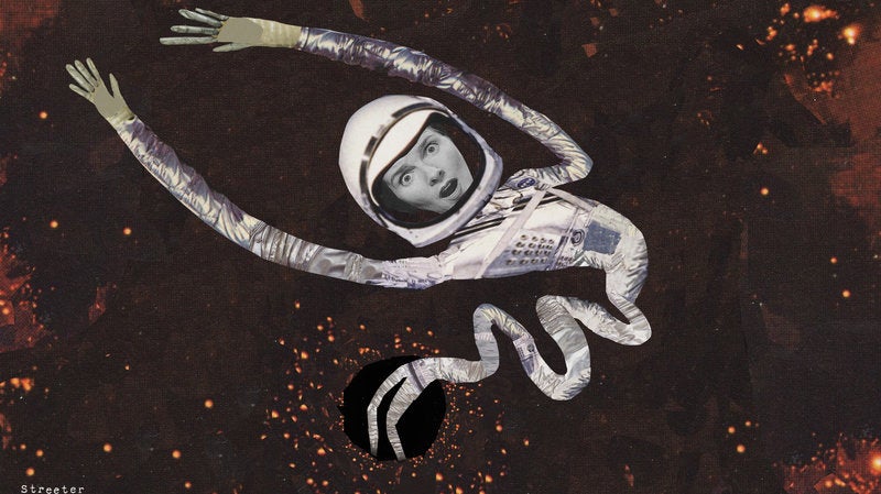 "Spaghettification" looks like fun, but it's probably not. Credit: Katherine Streeter for NPR