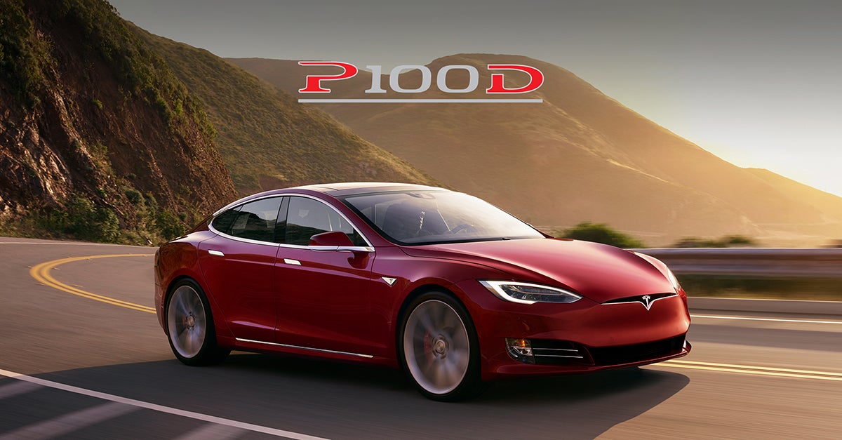 Tesla Model S P100D.