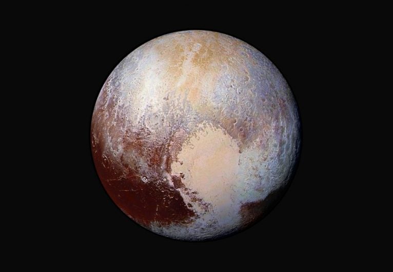 Pluto's heart - the Tombough Regio. Credits: NASA