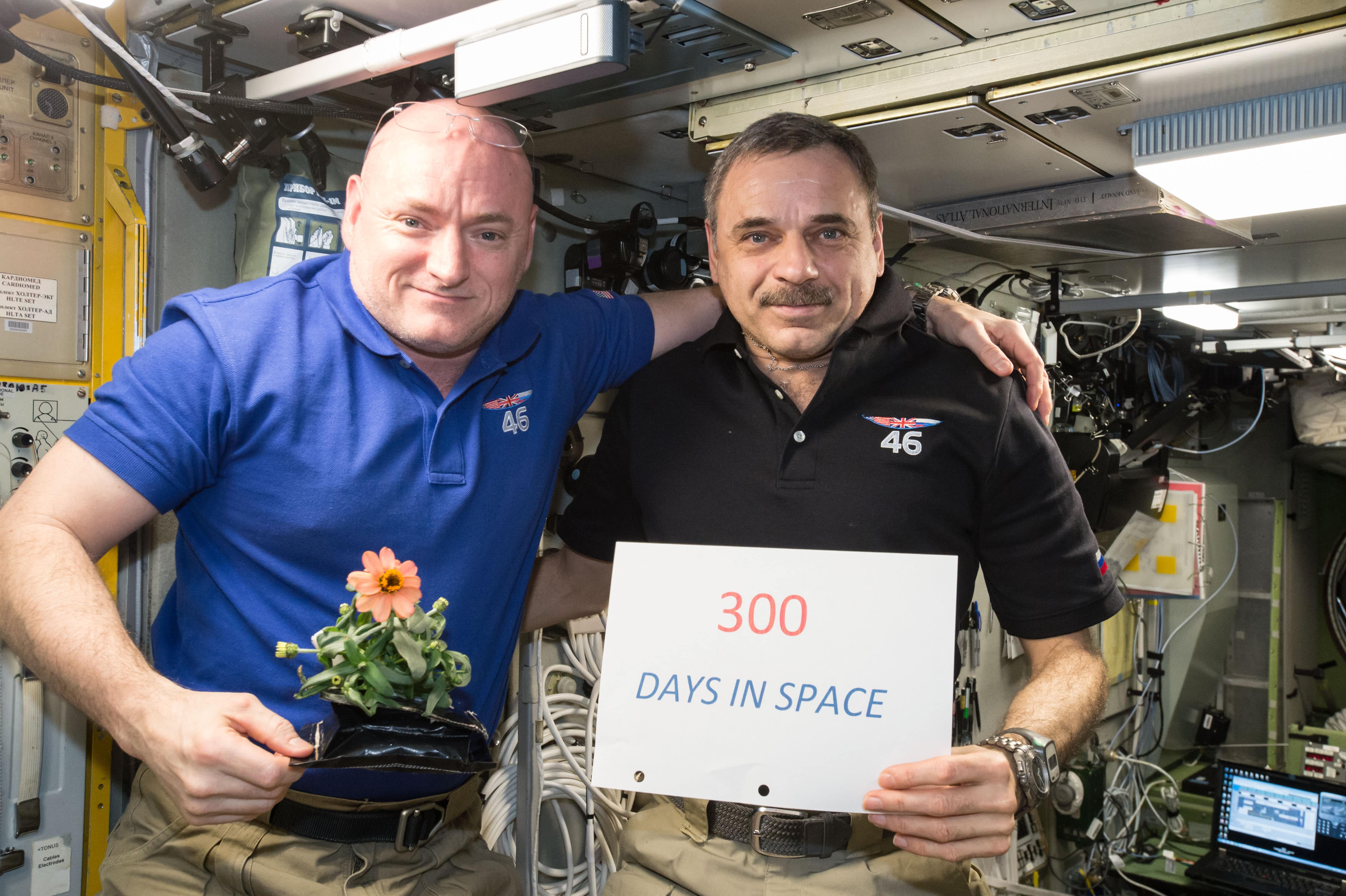 Kelly and Kornienko spent nearly a year in space. NASA.