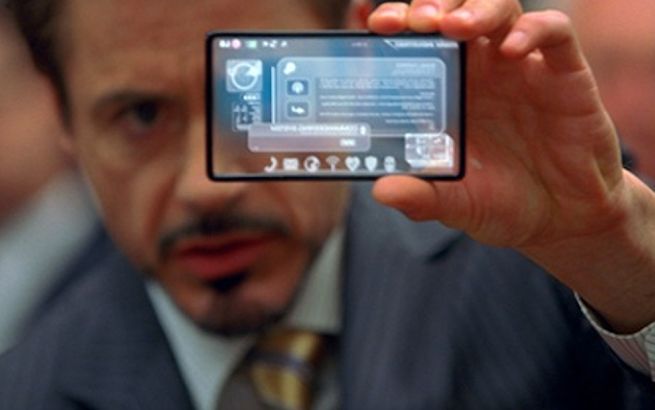 The transparent smartphone may still be some years away. Credit: Paramount Pictures/Marvel Studios