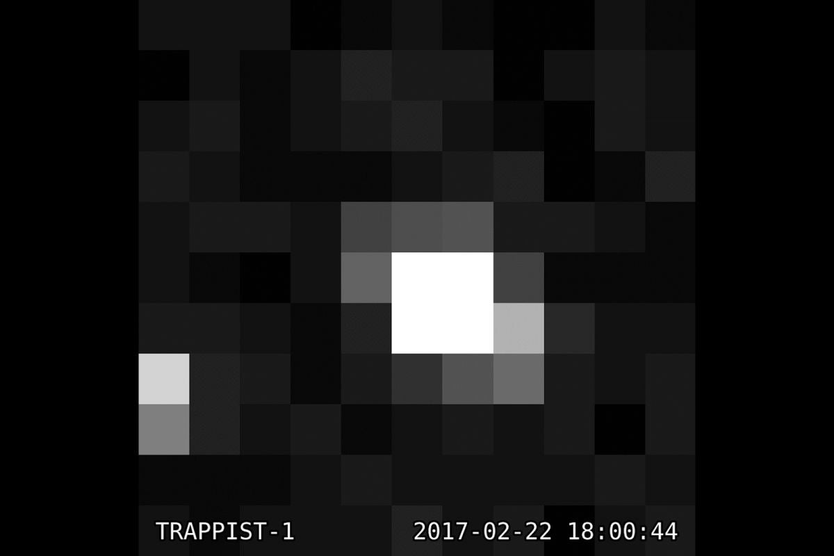 A target pixel file representing light levels captured by the Kepler space telescope. Image Credit: NASA Ames/G. Barentsen