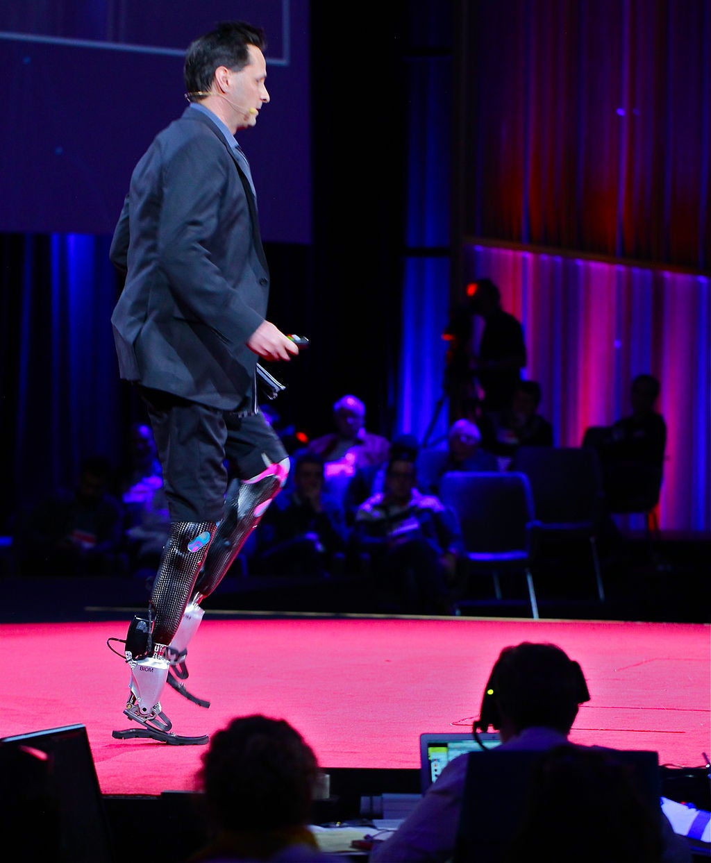 Hugh Herr at his Ted Talk in 2014. Image Credit: Steve Jurvetson, Wikimedia