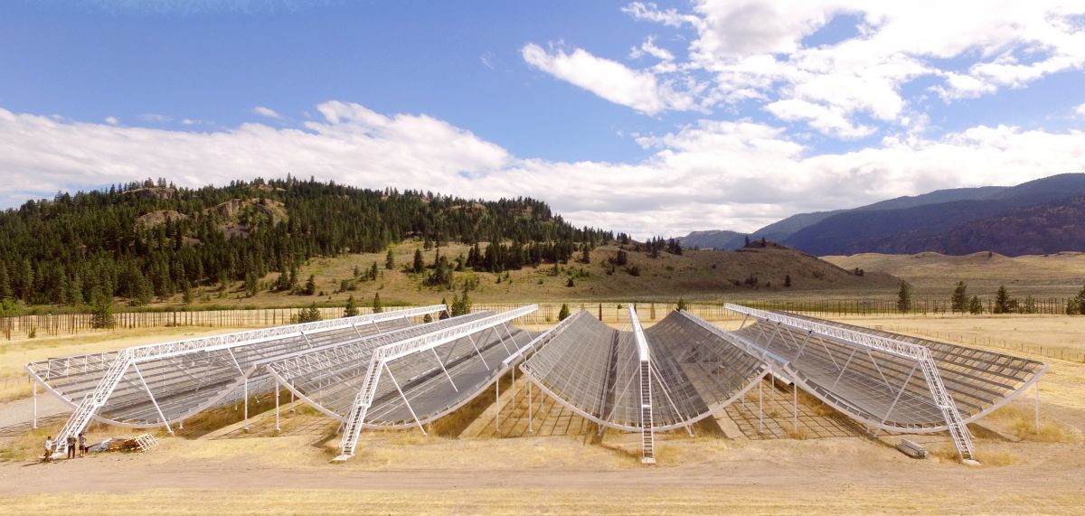 Chime Radio Telescope. Image Credit: University of British Columbia