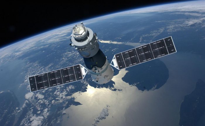 Artist's illustration of China's Tiangong-1 space station, expected to fall to Earth in late 2017.