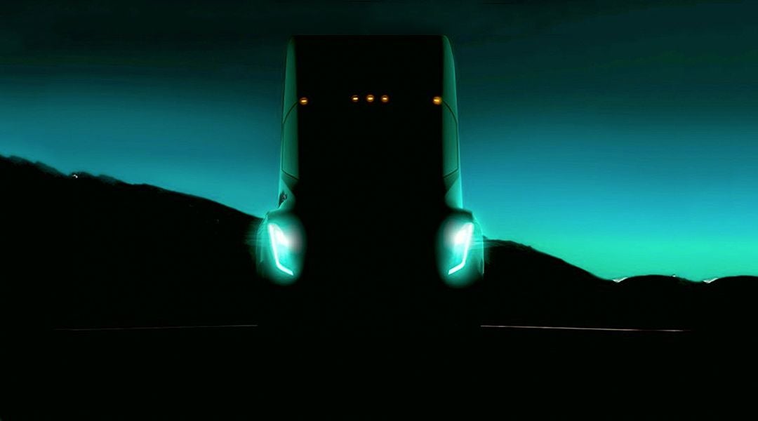 Tesla's electric semi truck