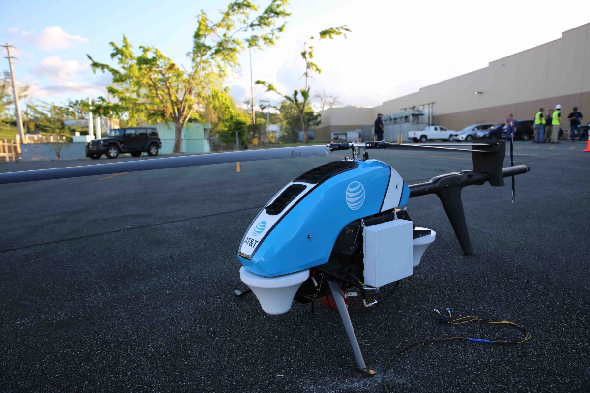 The Cell on Wings drone. (Image Credit: AT&T)