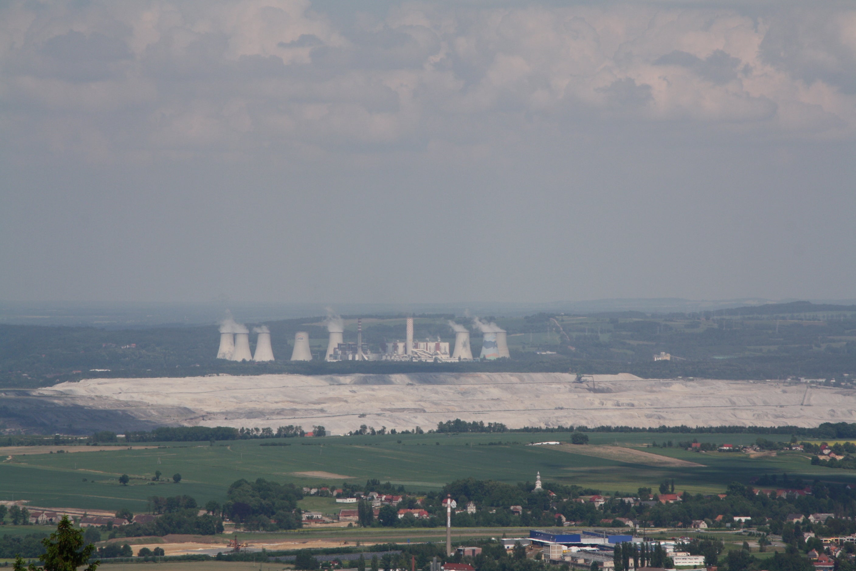 A mine and power plant in the distance in Turów, Poland. Given their reliance on coal, Poland is one country that may struggle to meet new European energy targets.