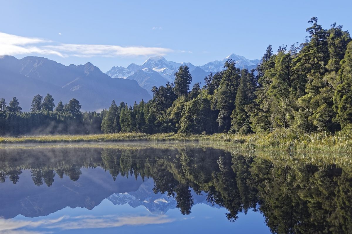 Freshwater bodies like this pristine mountain lake are affected by CO2 emissions, causing acidification and negatively affecting animals.