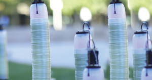 MIT researchers have created Fiberbots, autonomous robots that can weave fiberglass into tall tubes that we could one day use for construction projects.