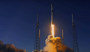 SpaceX launch - SpaceX Falcon 9 rocket lifts off carrying a GPS 3 satellite