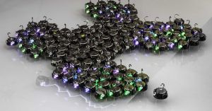 A new swarm of robots inspired by biological cells can communicate with each other to autonomously create new structures and shapes.