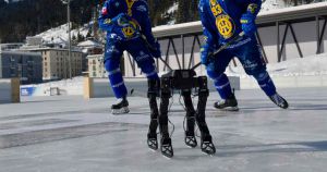 Researchers at ETH Zurich designed a robot that can teach itself how to ice skate. It could one day be used during search and rescue missions.