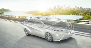 Toyota is manufacturing a small amount of hydrogen fuel-powered cars in Japan. Right now they cost a prohibitive $50,000 but may cheapen with scale.