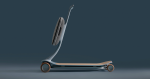 UK-based design agency Layer teamed up with Chinese electric car maker Nio to create a smart scooter that can learn where you want to go.