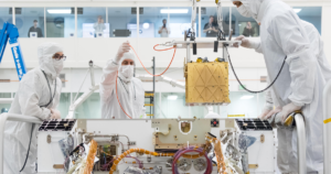 NASA is livestreaming a video feed from the JPL clean room where it's currently assembling and testing the Mars 2020 rover.