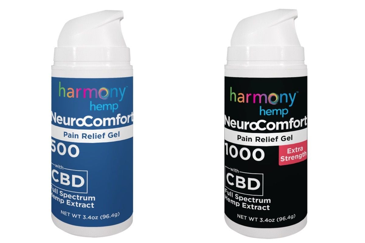 NeuroComfort Gel by Harmony Hemp provides CBD for pain.