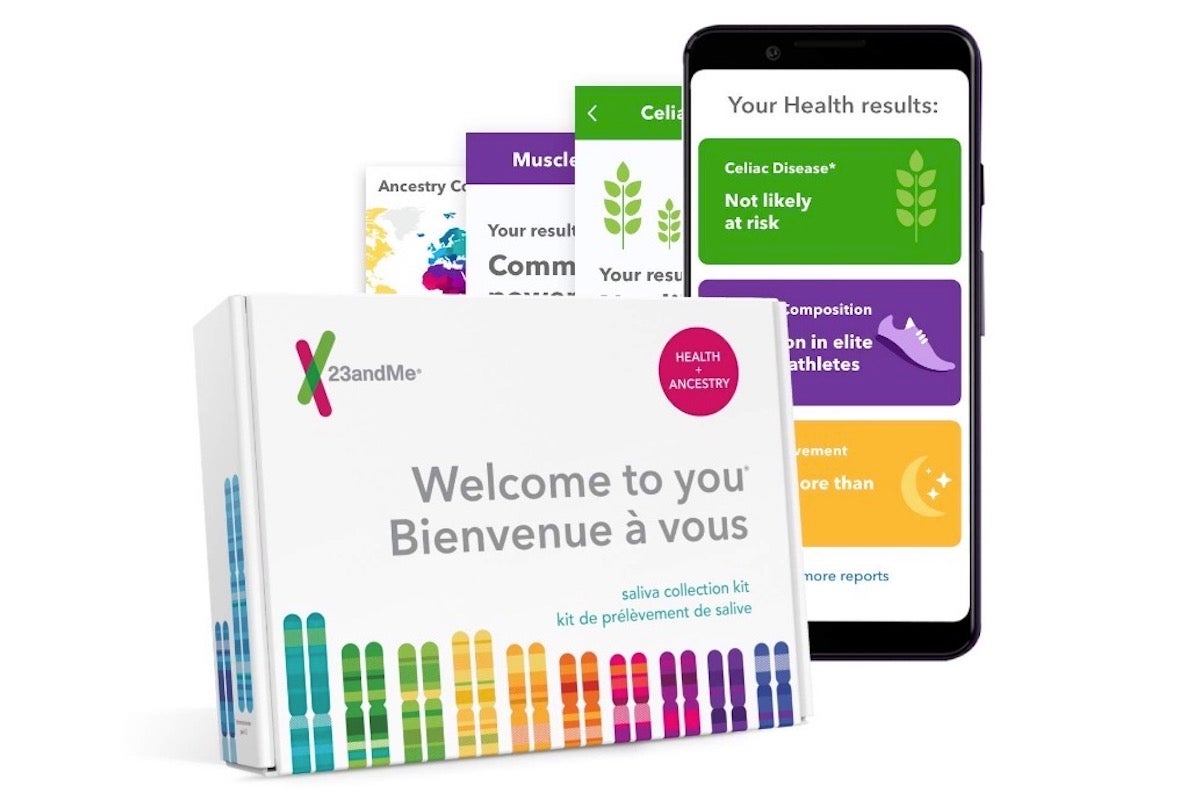23andMe DNA test for health info.