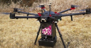 Firefighters across the West Coast are dropping special fireballs from drones to keep an unusually severe wildfire season under control.