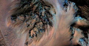 Researchers have developed a system that could pull significant amounts of oxygen and hydrogen out of the briny water present on Mars.