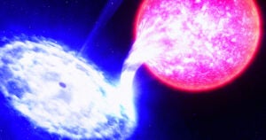 An international team of astronomers have detected a violent eruption of light emanating from a galaxy that repeats itself every 114 Earth days.