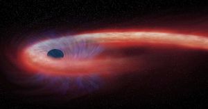 Astronomers have spotted evidence that a distant star has wrapped itself around a supermassive black hole, a process known as "spaghettification."