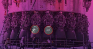 Two adjacent Raptor engines recently installed on SpaceX's Super Heavy booster prototype on Wednesday were numbered "RB4" and "RB20" — the weed number 420.