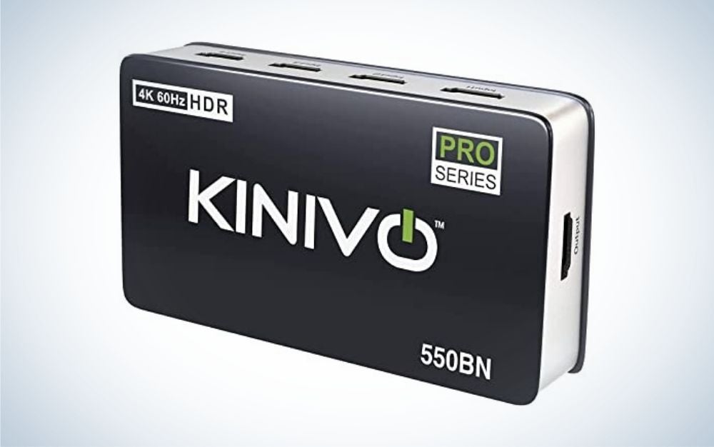 The Kinivo HDMI Switch 4K HDR is the best HDMI switcher overall.