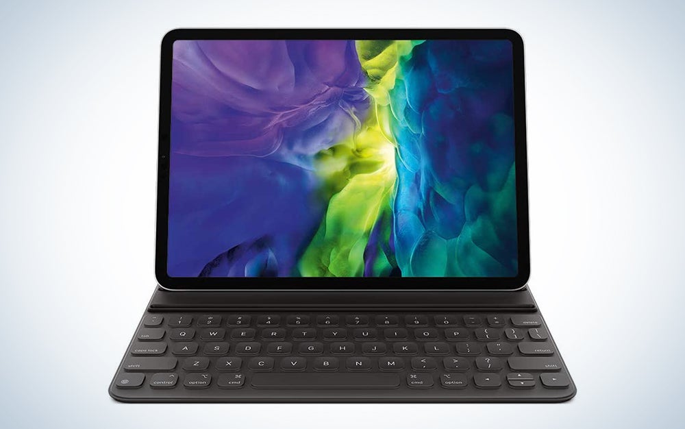 Apple Smart Folio is the best keyboard for iPad air. 